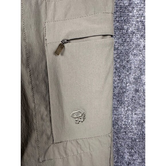 Mountain Hardwear Womens Pants 10 Convertible Stretch Tan Hiking Outdoor Active - Picture 6 of 10